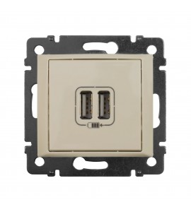 Розетка USB встраиваемая Legrand Valena, цвет слоновая кость